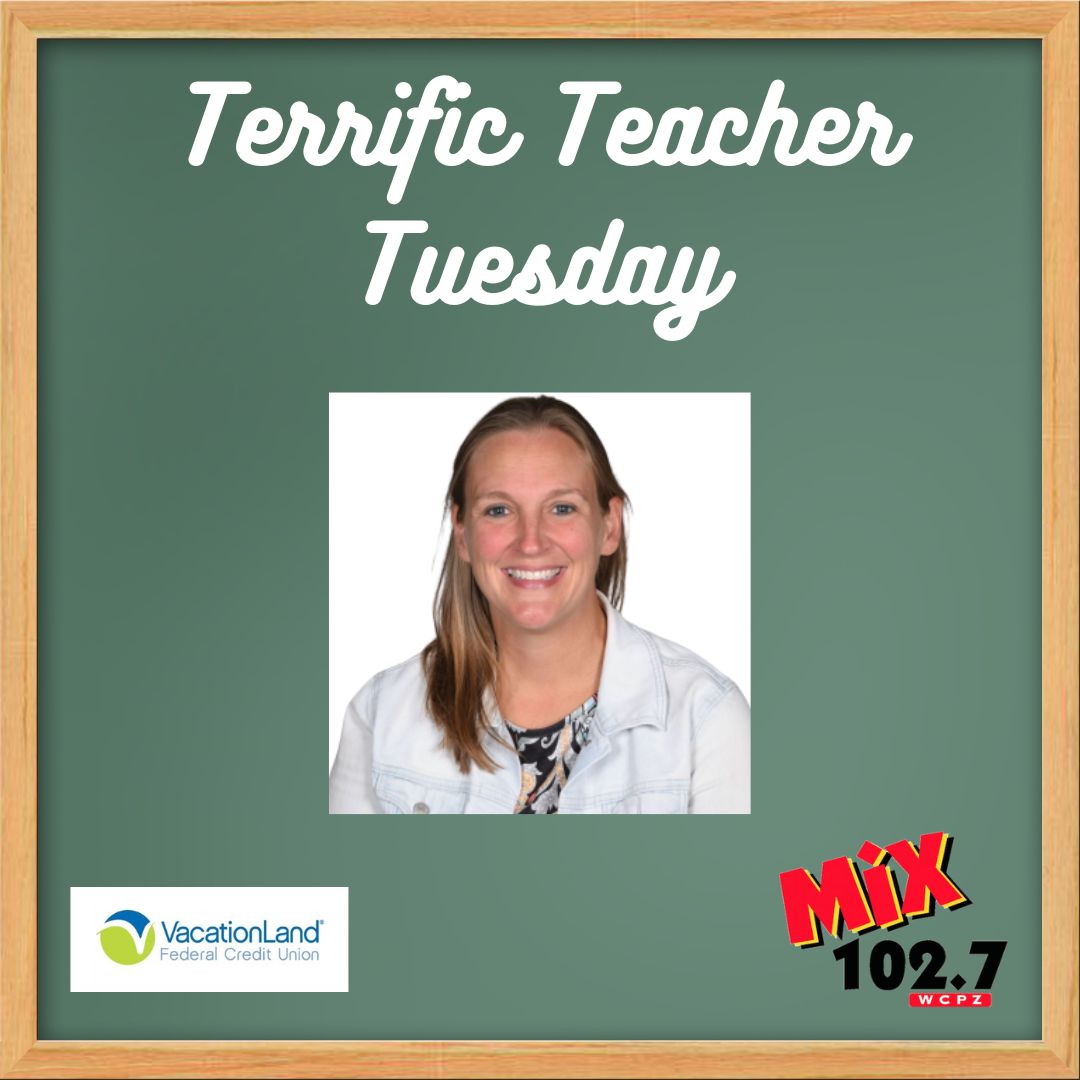 Beth Krupp is our Terrific Teacher this week! Beth is a Kindergarten teacher at Woodlands Elementary School for <a href="/HCSTigers/">Huron Athletics and Activities</a> . Beth was nominated by Katie!

Thank you to <a href="/VacationLandFCU/">VLFCU</a>, Downing Billiard &amp; Award, Symphony’s Massage &amp; Spa, and The Shore House Tavern.