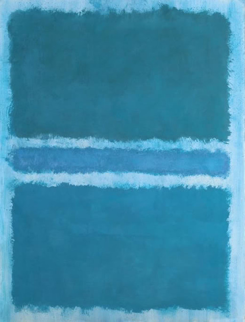 Untitled (Blue Divided by Blue) #artbots #rothko