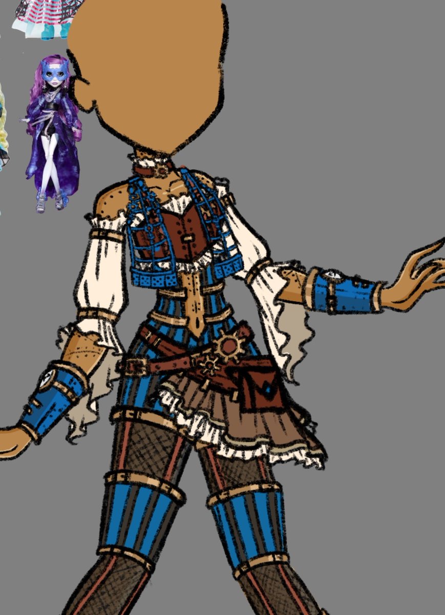 I found a very old Haunt Couture Robecca sketch I did and honestly it's not THAT bad