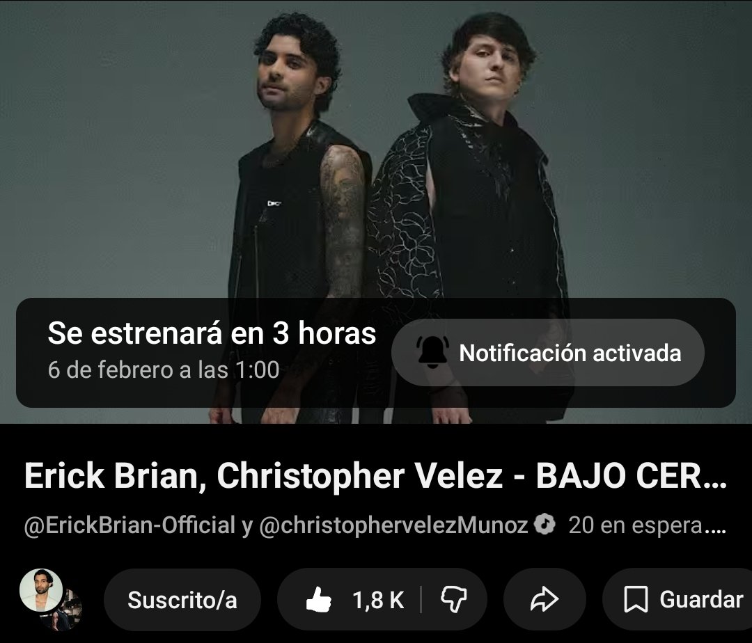 AlejandraCoo13's tweet photo. Ya falta muy poco para el estreno de #BajoCero 🔥💣

🔗🔔 https://t.co/yZ33w9aP8b 🔗🔔

ERICK X CHRIS https://t.co/3i6EWOQvtx