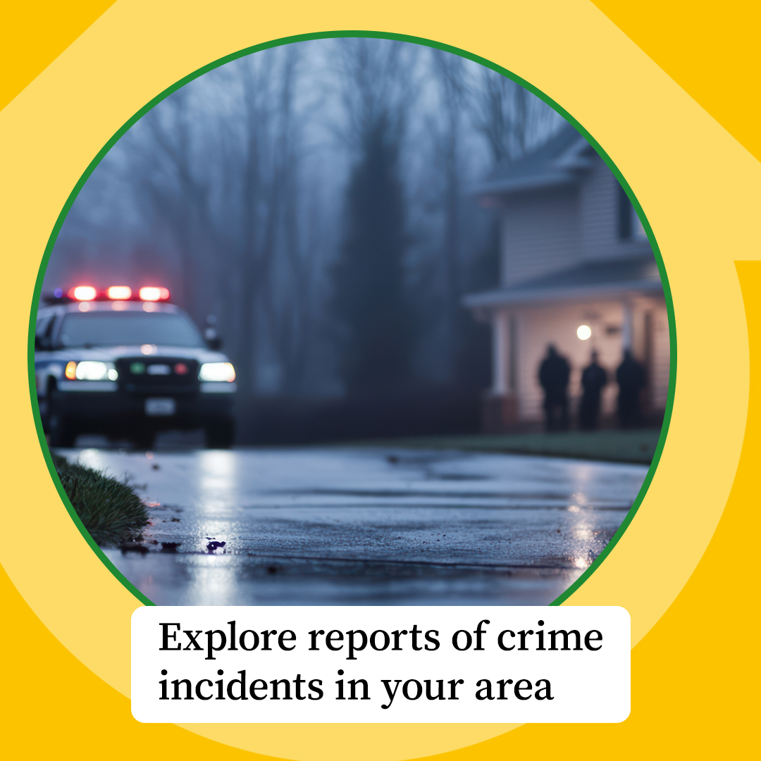 useownerly's tweet photo. On Ownerly, you can explore reports of local crime incidents to better understand safety trends in a neighborhood. If you're looking for a new home, scope out the area as part of your search. Get started at https://t.co/qe6oUjE8tL 

#Ownerly #Neighborhood #LocalArea https://t.co/LQUHRRyeKv