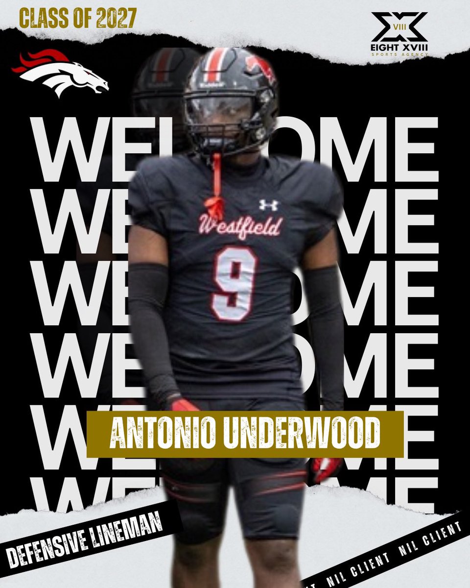 🚨New Client Alert 🚨

Please join us in welcoming <a href="/AntUnderwood30/">Antonio (TIGER) Underwood</a> , DL, to the Eight XVIII Agency family. Antonio has already put in the work to establish himself as a relentless competitor in the trenches, and we’re excited to support him as he continues to elevate his game!