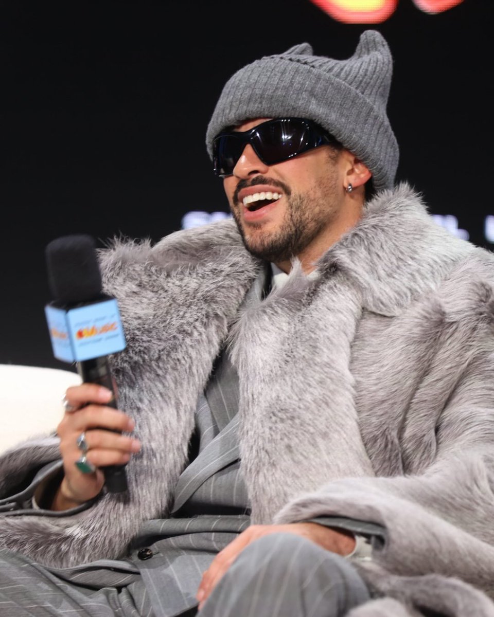 NFL's tweet image. Bad Bunny. #AppleMusicHalftime. Sunday.

@sanbenito @AppleMusic @RocNation