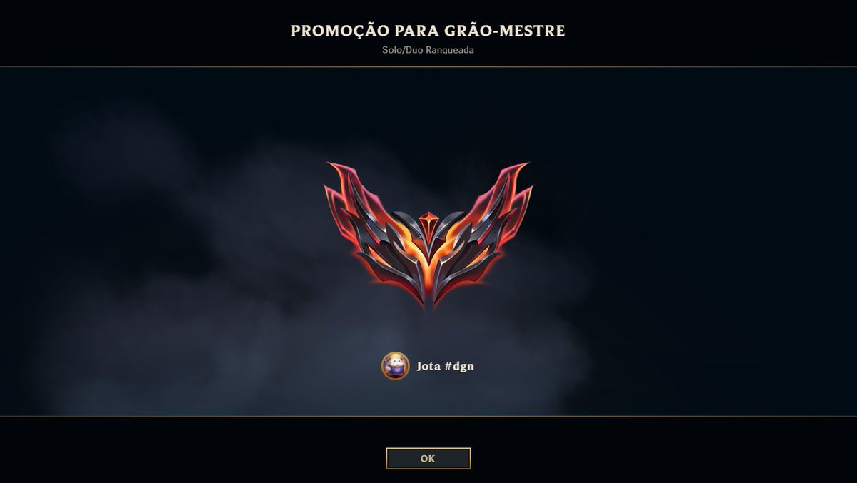 sonhei com isso por anos e parecia irreal e jamais imaginei alcançar, agora depois de me dedicar e me esforçar no jogo posso sonhar com o chall, todo esforço e dedicação com disciplina sempre trará o resultado desejado, vamos por mais.