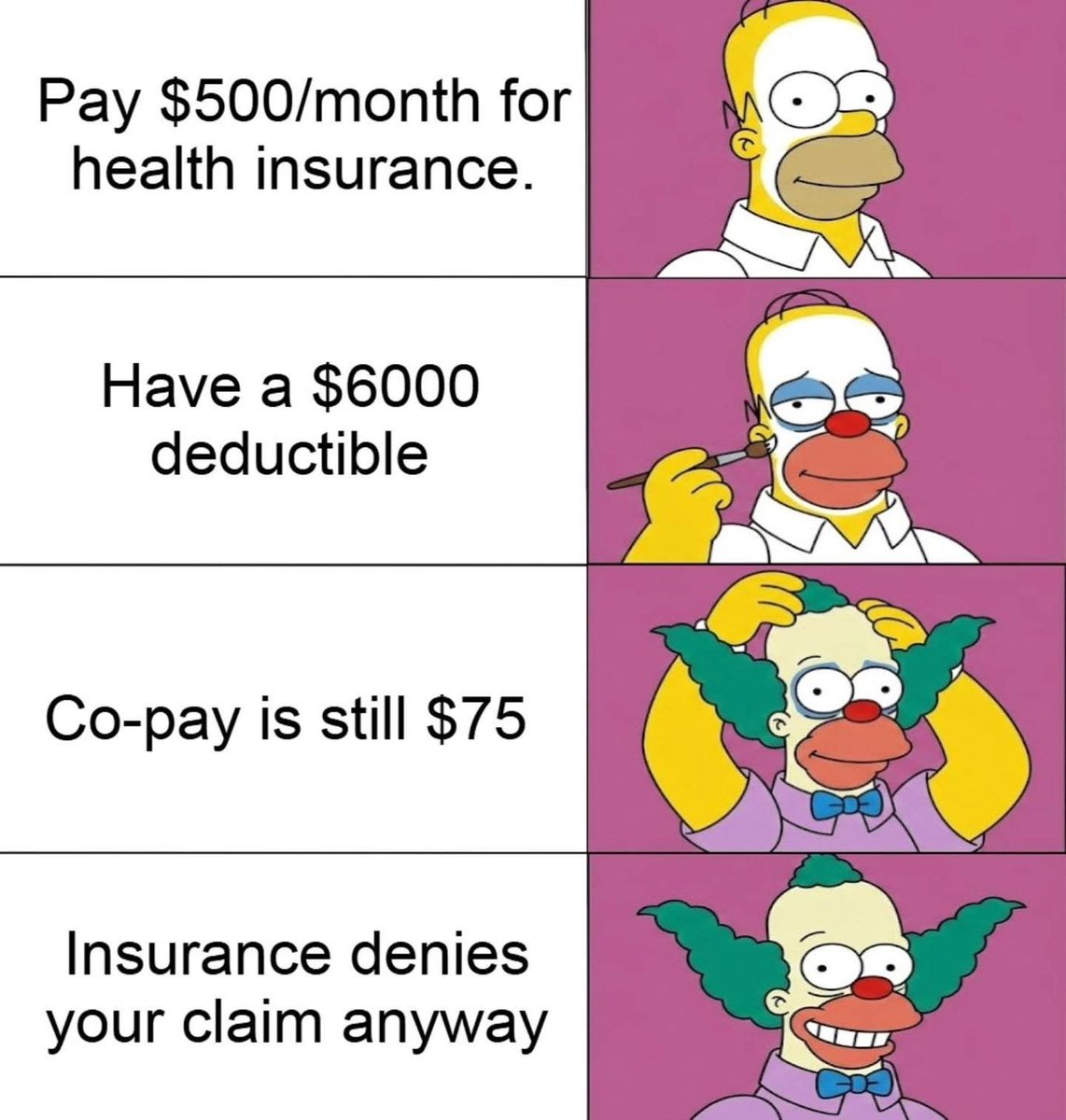 🤡 Don’t blame a clown for acting like a clown. Ask yourself why you keep going to the circus.

#UniversalHealthcare #SinglePayer #singlepayerhealthcare #MedicareForAll #affordablehealthcare

<a href="/HCA_MN/">Health Care for All Minnesota</a>
