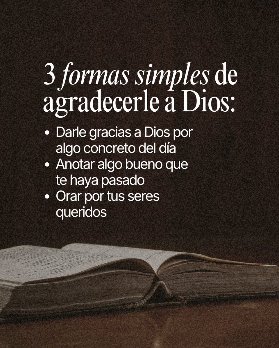 tmprogram_es's tweet photo. La gratitud es un hábito que nos hace ser conscientes de la Gracia de Dios, en nuestra vida. Cuando la practicamos de forma intencional, no cambia sólo cómo nos sentimos: cambia cómo vivimos, cómo lideramos y cómo atravesamos cada día.

#habitos #liderazgo #proposito #metas https://t.co/tq3BFctMFB