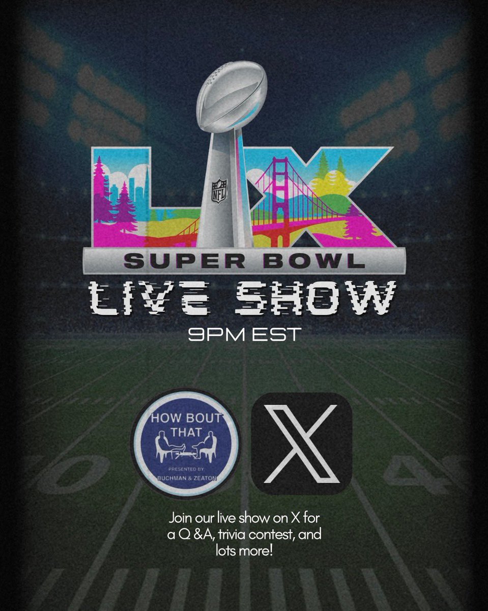 🚨Going live tonight at 9 pm ET/8 pm CT for our Super Bowl preview show🚨