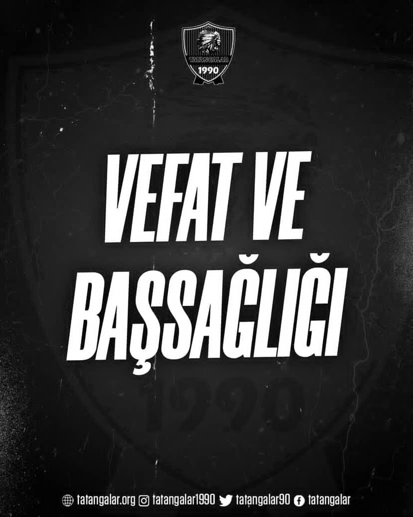 Bugün oynanan Kocaelispor-Beşiktaş karşılaşmasında tribünden düşen Harda Kaçmaz’ın vefat ettiğini derin bir üzüntüyle öğrenmiş bulunmaktayız.
Merhuma Allah’tan rahmet; başta ailesi ve sevenleri olmak üzere tüm Kocaelispor Camiası’na başsağlığı diliyoruz.

TATANGALAR