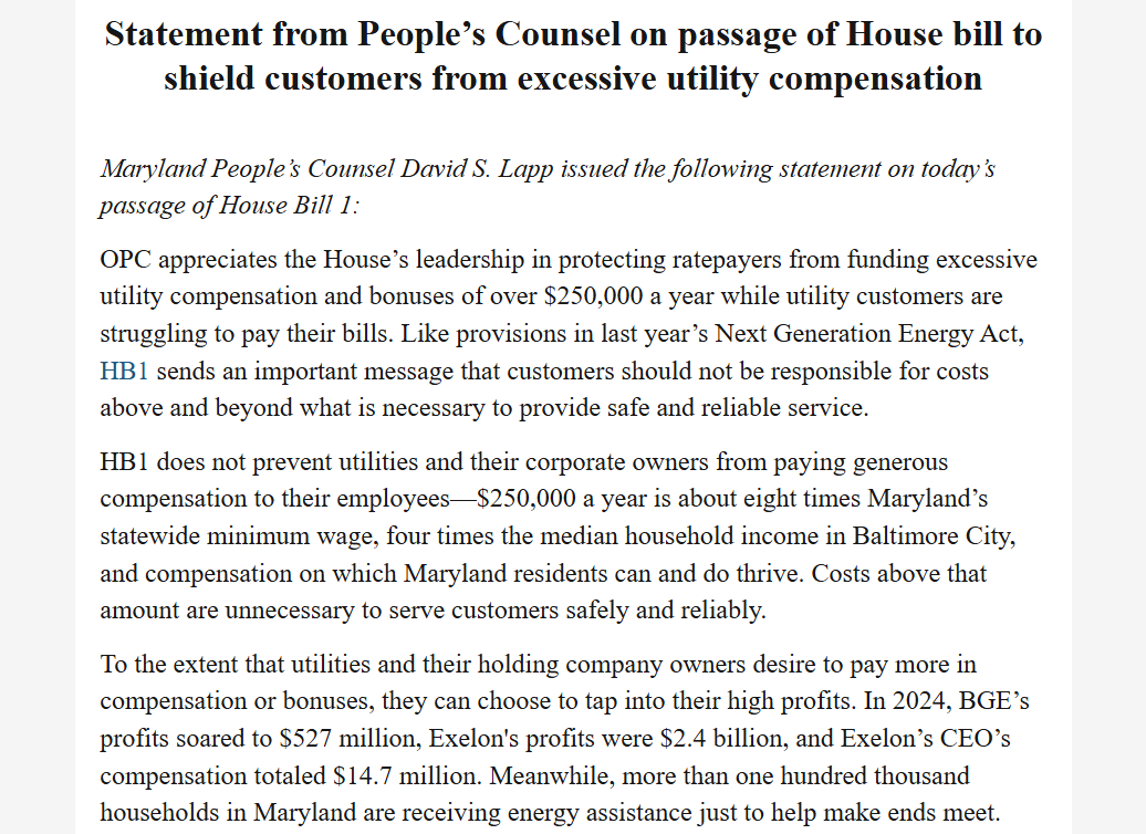 Maryland Office of People's Counsel tweet media