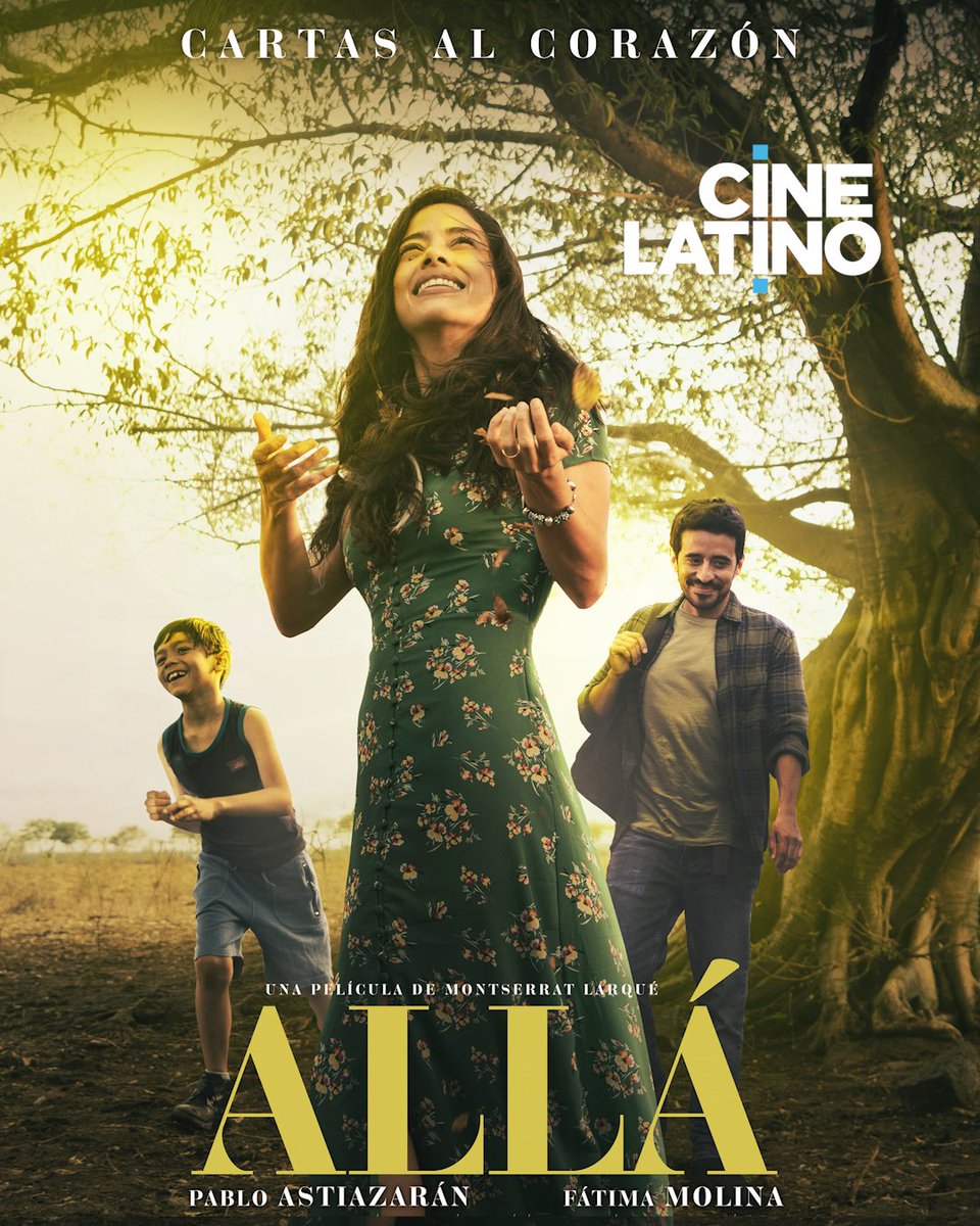 La película es 🎬 “Allá, cartas al corazón” 🌟 ESTRENO 🌟 📺 Por Cinelatino LATAM 🗓️ Domingo 8 de Febrero⏰ 10 pm MEX | 11 COL | 1 am ARG ⭐ Con Fátima Molina, Pablo Astiazarán, Giovanna Zacarías.

Para vernos: cinelatino.com/latam/#logo-co…

#CinelatinoLATAM #allacartasalcorazon