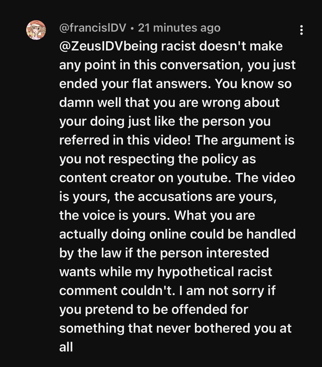 ZeusIdv's tweet photo. Niggas will deadass defend a pedophile as an excuse to be racist to me(for prior context, said person referred to me as a monkey) shit is crazy. https://t.co/6UFjbjsqWM