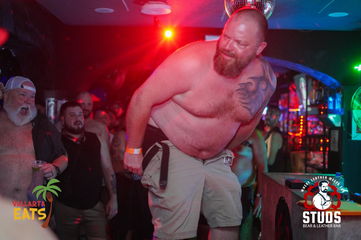 STUDSBEARBAR's tweet photo. Shirts up. Bellies out. Confidence on full display 😈
Best Belly at Bear Bash ’26 did not disappoint.
#BestBelly #BearBash #BearWeek #PuertoVallarta https://t.co/X9jv1IegkA