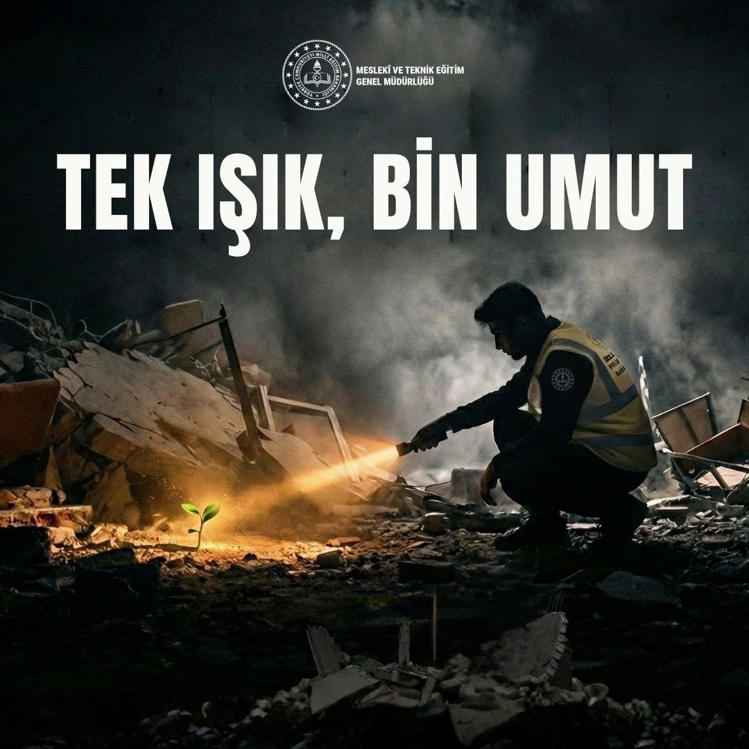 tcmeb_mtegm's tweet photo. 6 Şubat…
Saatlerin durduğu, şehirlerin sustuğu gün…

Yarım kalan hikâyeler, eksilen sesler ve geriye kalan hatıralar yüreğimizde yaşamaya devam ediyor. Depremde kaybettiğimiz vatandaşlarımızı rahmetle anıyor; geride kalanlara sabır diliyoruz.

Acımız ortak, yasımız bir…
Dayanışmayla güçlenmeye, yaralarımızı birlikte sarmaya devam edeceğiz.  

#MTEGM
#6Şubat