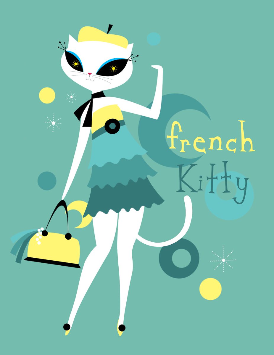 french kitty illustrations i made of the mighty fine character created in 1997. she had a series of dolls released in 2005 by madame alexander and i never forgot about them because i just thought she was so cute and beautiful. i'm really proud of how these turned out!