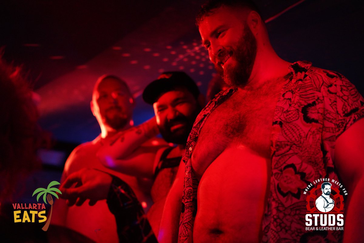 STUDSBEARBAR's tweet photo. Pure Bear Bash energy: proud bellies, bold moves, no apologies 🍺🐻
#BestBelly #BearBash #BearWeek #PuertoVallarta https://t.co/RWWQ5Qoaeb