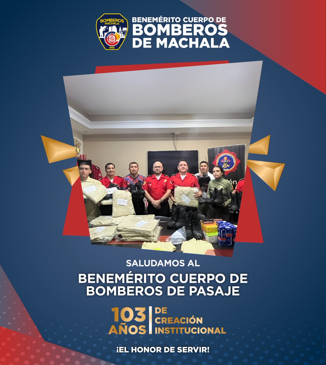 Cuerpo de Bomberos Municipal de Machala (@machalabomberos) on Twitter photo 