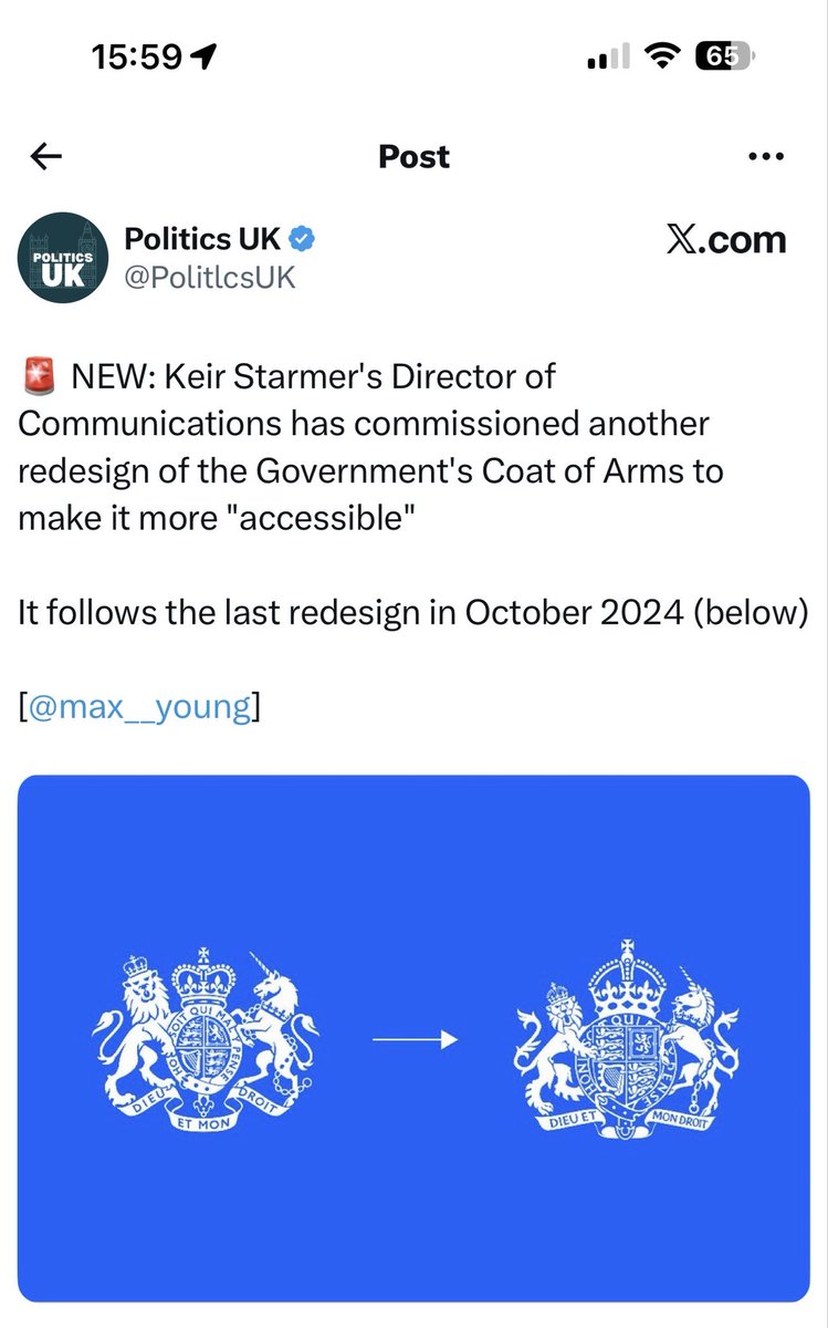 EamonnDempsey5's tweet photo. @BambosMP @Keir_Starmer Seriously?? Why is money being spent on this??? What on earth do you mean by making a ‘coat of arms’ more accessible???? https://t.co/CIV6w1lTiW