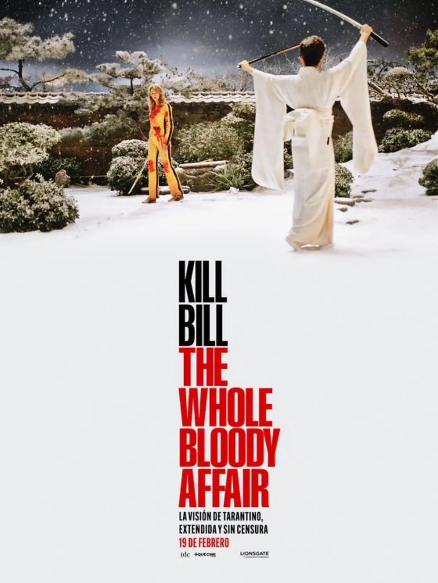 A partir del 19 de febrero, <a href="/MasQueCineLatam/">Más Que Cine Latam</a> trae de vuelta a la pantalla grande #KillBill: The Whole Bloody Affair, el clásico moderno de Quentin Tarantino, en una función especial para verla como fue concebida: Vol. 1 y Vol. 2 continuas, sin cortes y en una sola exhibición.