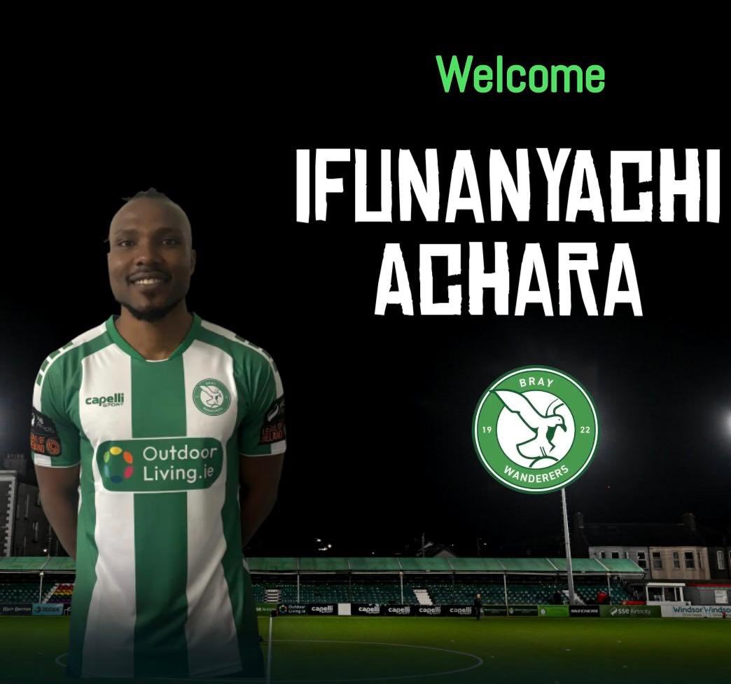 Footballirlande's tweet photo. 📝Bray Wanderers🇮🇪 annonce la signature de l'attaquant Ifunanyachi Achara.
👉Le nigerian🇳🇬 de 28 ans arrive en D2 irlandaise après une solide carrière aux Etats-Unis🇺🇸 notamment en MLS au Toronto FC et Houston Dynamo. https://t.co/4Phm40Ptiq