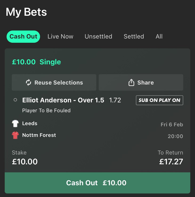 💎 Elliot Anderson. Fouls won. Gem.

Bet365 have gone generous at 1.72 for a couple, it's 1.40 on Sky Bet and 1.33 on PP.

Anderson is the most-fouled player in the Premier League this season alongside Jack Grealish.

He averages 2.42 fouls drawn per 90 minutes and he has won two