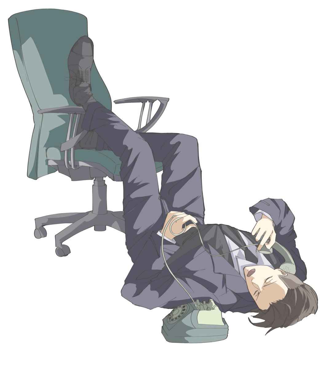 rivafreak's tweet photo. 📞

#aot #levi https://t.co/nMLsIWaAbs