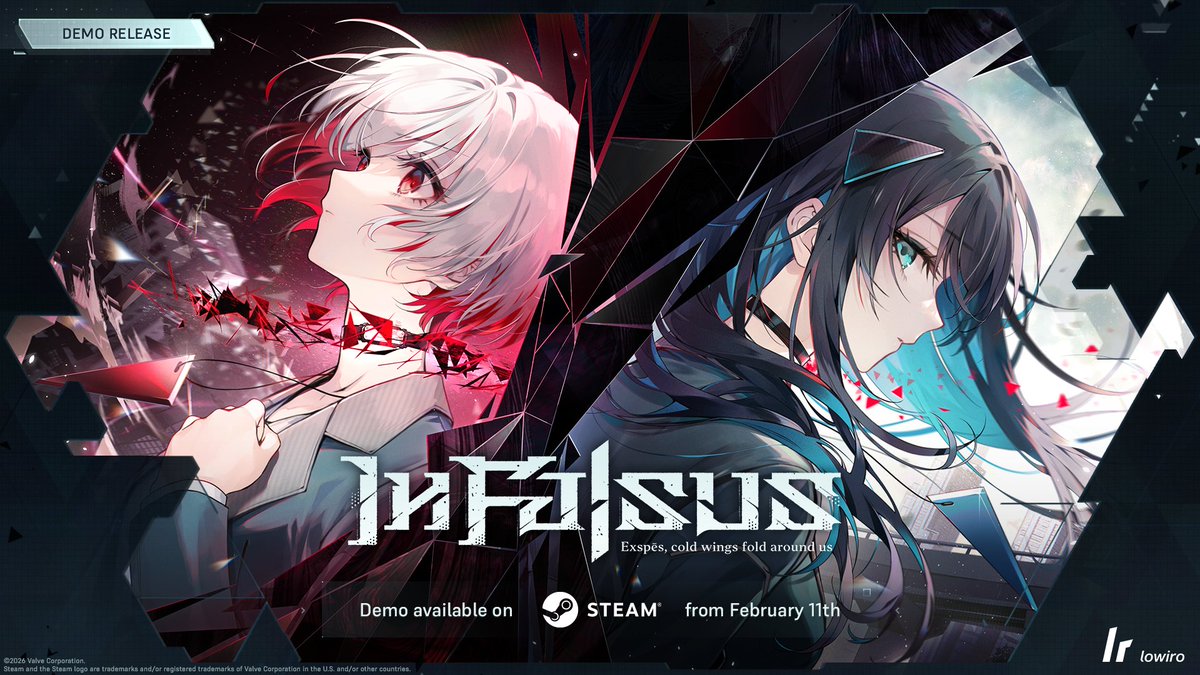 At last—all can soon experience lowiro's upcoming second original music game!
A playable demo of In Falsus releases on February 11!

Wishlist now on Steam: infalsus.com/wishlist

A taste of the Music Gameplay together with a preview of the Scenario will soon reach your hands...