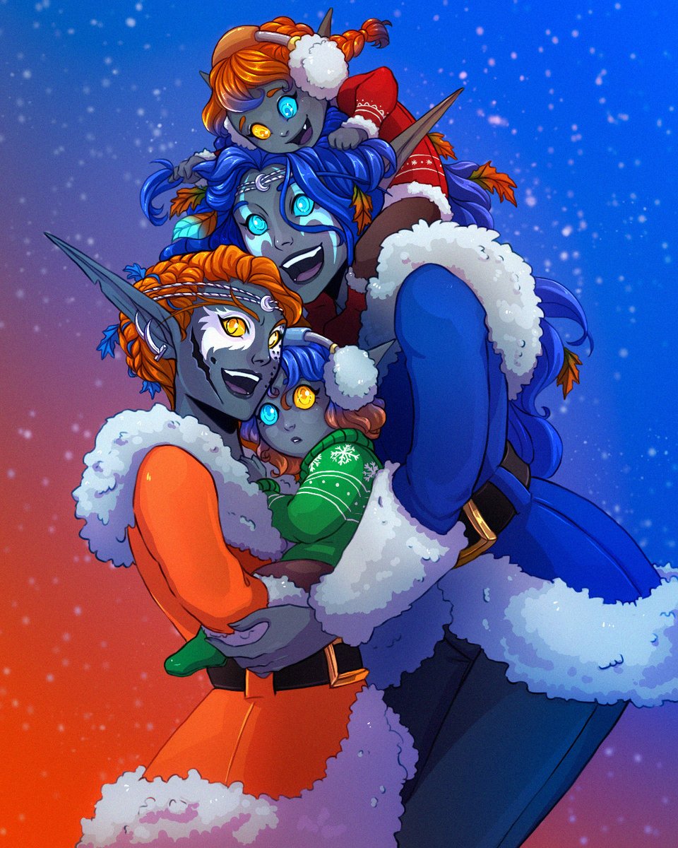 the cutest winter family portrait for <a href="/The_Wispwalker/">Ash Bladesong</a>