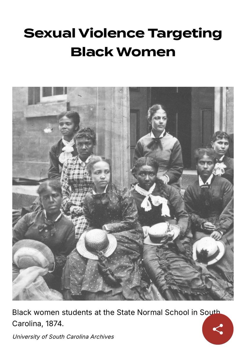 queenie4rmnola's tweet photo. White men routinely raped Black women.

“In May 1870, 15 white men raped a Black woman while other members of the mob lynched her husband.” https://t.co/F4heZST7nu