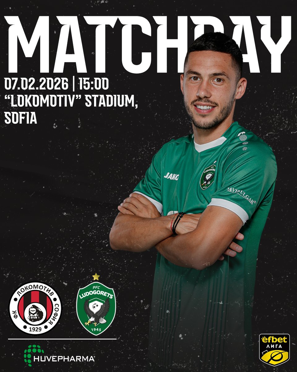 Ludogorets1945's tweet photo. ⚽ Today at 15:00 🕒 Lokomotiv (Sofia) vs Ludogorets, Round of XX - efbet League

#lokomotivsofia #ludogorets #lokomotivsofialudogorets https://t.co/VmJ32aiGRT