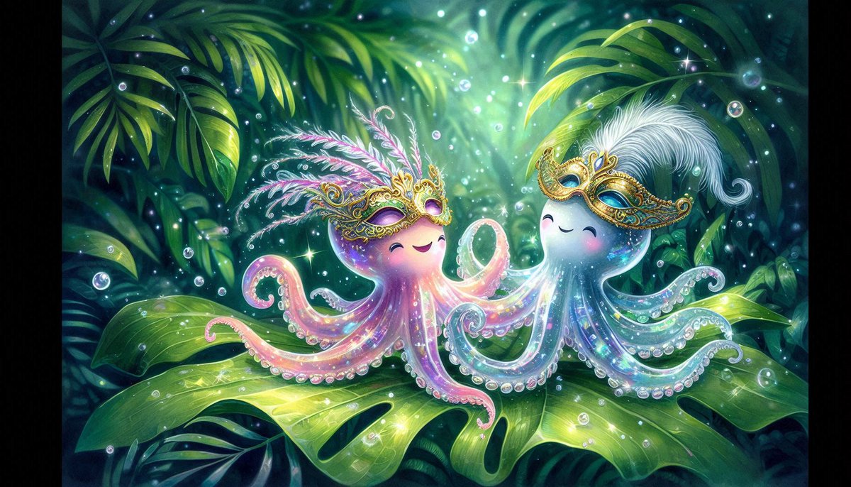 QT your Octopus
Thank You, Lord, for the invite and Your cute Octopussy😍
Here in Venice, Carnival is already officially underway and lasts longer than in the far north, also for the octopuses ... 🤭😂👋