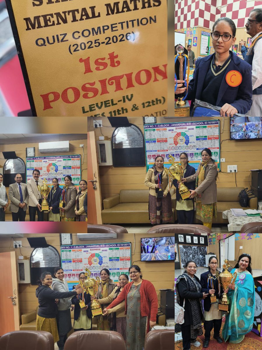 skv1_Cblk_jp's tweet photo. Dhvani of Class XI won First Prize at the State Level Mental Maths Competition, bringing pride to SKV Janakpuri. Congratulations to her and heartfelt thanks to the Maths faculty. 🌟
#ProudMoment #StateLevelAchievement #StudentSuccess
@Dir_Education @District_WB @ashishsood_bjp https://t.co/lAYxuCJDIL