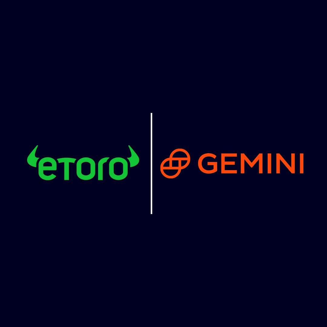 We're pleased to be partnering with Gemini to provide a new home for their European, UK and Australian clients.

From its earliest days, eToro has been a pioneer in the crypto space and today our multi-asset platform offers users access to more than 150 coins alongside equities