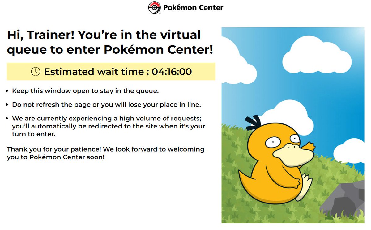 Pokemon Queue Pokémon Center Queue is Live! We'll Tweet as soon as something drops ...