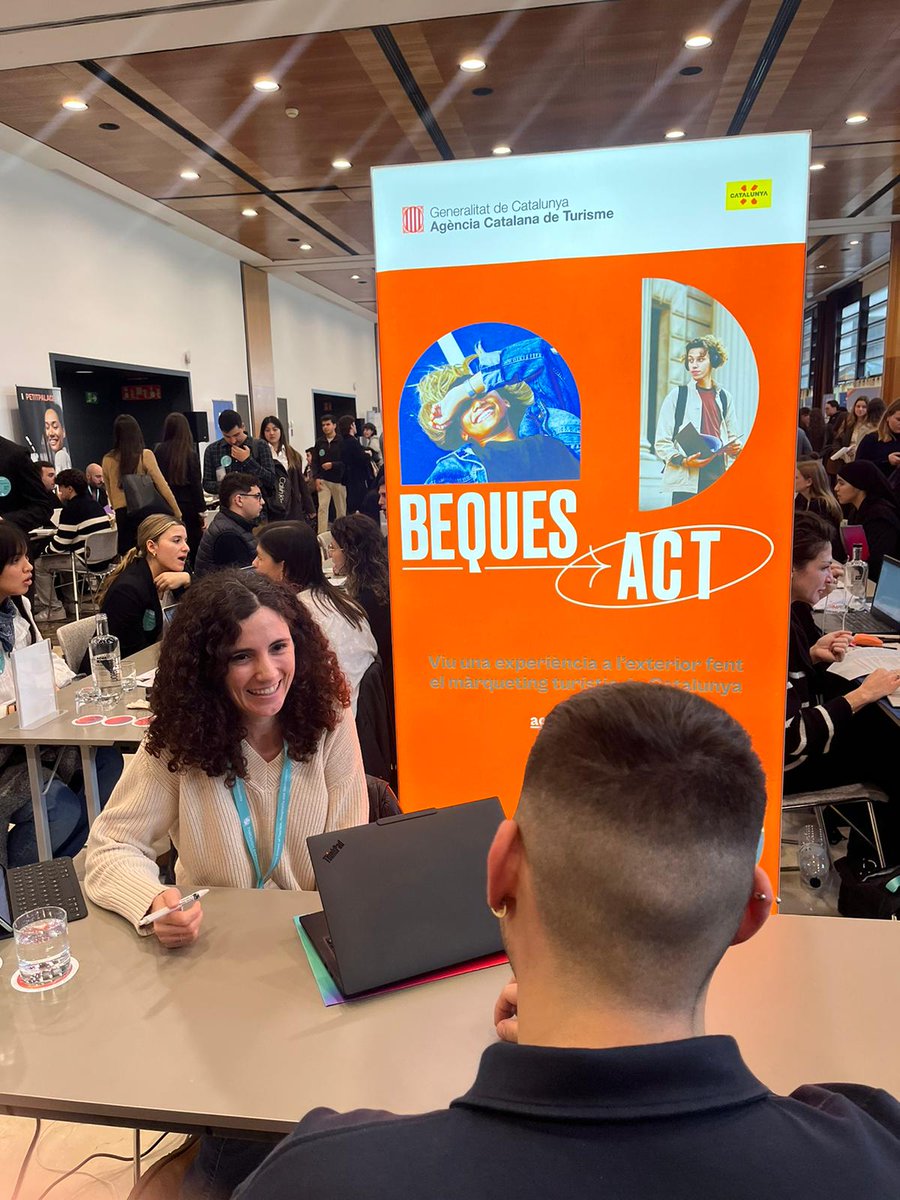 turismecat's tweet photo. ✅Seguim apostant pel talent jove 

👉Comencem febrer participant en trobades amb estudiants i alumni per compartir oportunitats professionals, ofertes formatives i el nostre programa #BequesACT a l’exterior 

📍CETT Talent Day
📍Mediterrani Business Summit
📍Euroaula Talent Day https://t.co/39AZsm098Q