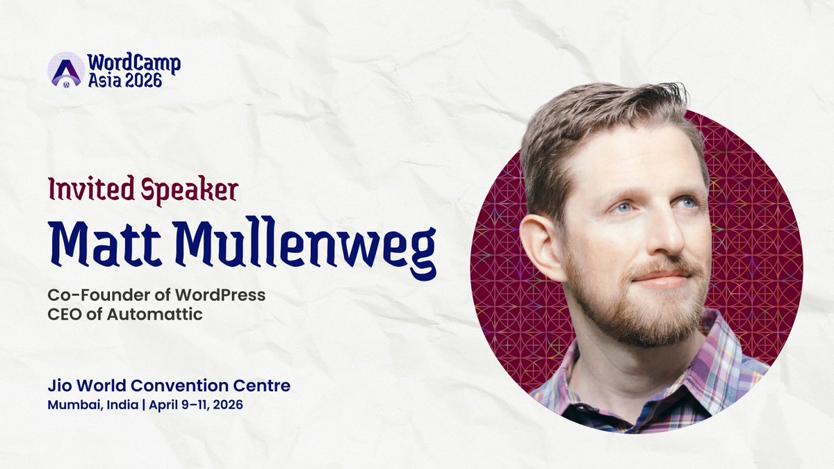WordCamp Asia tweet media