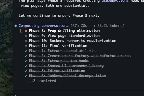 38 minutes of claude code. Imagine codex 😂