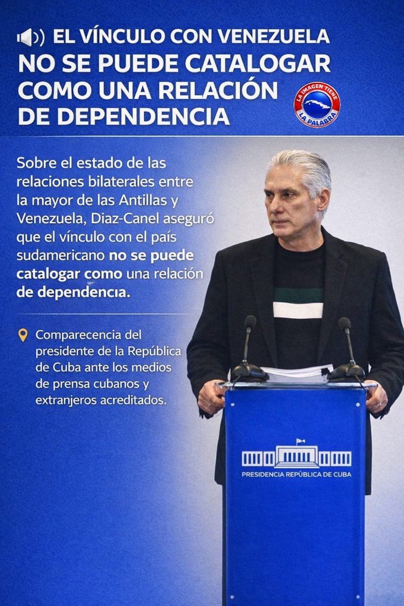 Gracias Presidente Miguel Díaz-Canel Bermúdez viviremos y VENCEREMOS 🇨🇺❤️🇨🇺❤️🇨🇺❤️🇨🇺❤️ #YoSigoAMiPresidente 🇨🇺❤️🇨🇺❤️🇨🇺👍🤗😘🇨🇺❤️ #CubaEstaFirme 
#Fidel VIVE