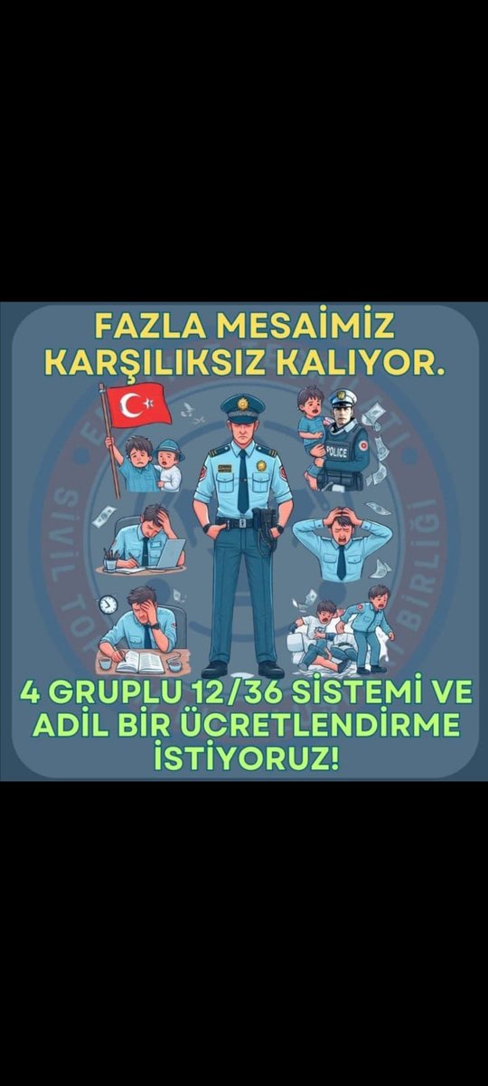 MuratYil26's tweet photo. Sayın yetkililer insanüstü çalışan  #PoliseAdilÜcret verilmesi gerekmektedir @RTErdogan @hasandogan @EmineErdogan @dbdevletbahceli  @AliYerlikaya @burhanduran @Akparti @MHP_Bilgi https://t.co/MQhz8ti9fK