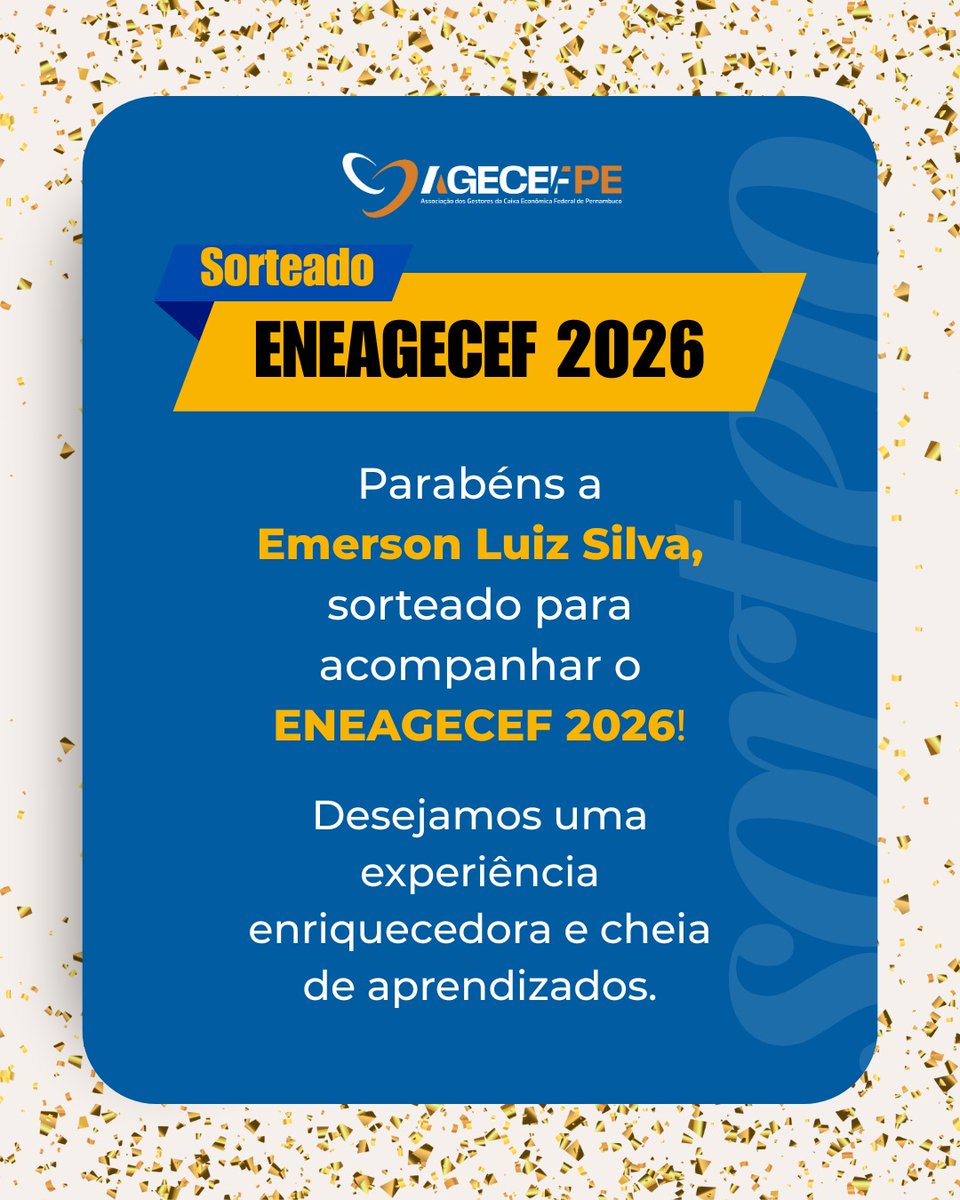 AGECEFPE's tweet photo. 📍 Sorteio ENEAGECEF 2026, em Salvador. https://t.co/9Y5UYb5YKv