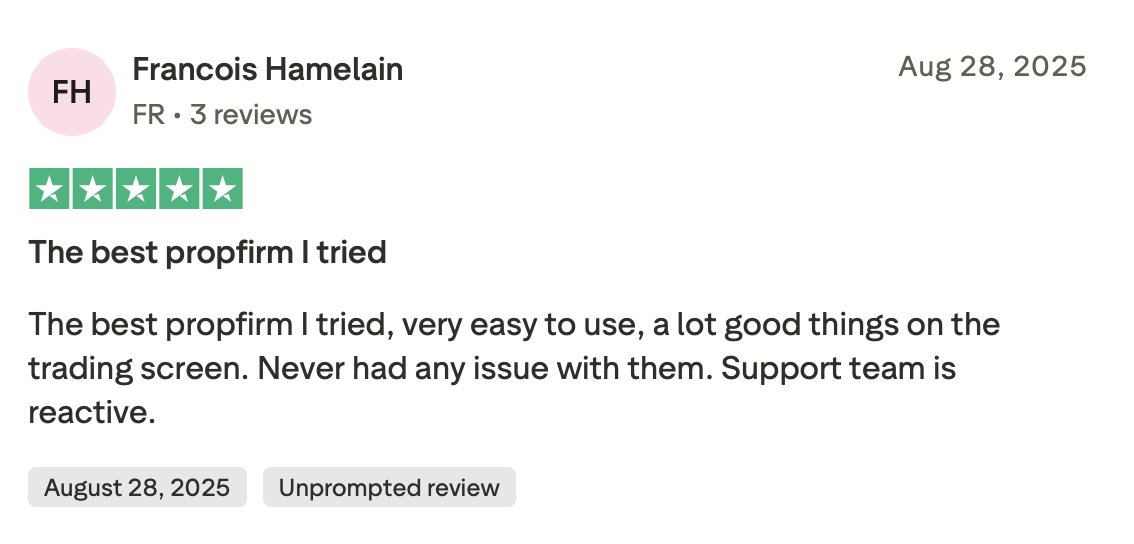 “Never had any issues. Support team is reactive.” ⭐⭐⭐⭐⭐

Try either our 1-Step or 2-Step Challenges and see why traders are choosing PropXP. 

vist.ly/4qgkr