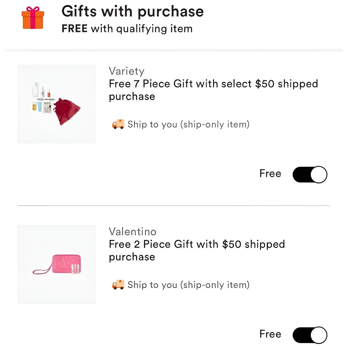 GlitchedDeals's tweet photo. It gets better…

$49 YSL Black Opium (normally $99)

Add a $2 filler item and you unlock free gift sets too

Free 7-piece variety set + free Valentino bag

Valentine’s Day sorted for under $52

YSL parfum → https://t.co/6SD3OhZ8XJ
$2 filler → https://t.co/6vpKzydIoR
Free gift 1 → https://t.co/nxisBqkzDf
Free gift 2 → https://t.co/5NbHXRSE8R