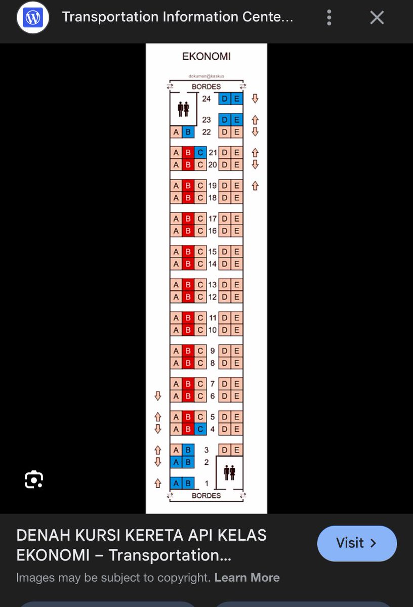 Unpopular opinion:

Bangku terenak adalah 3B, 4C, 21C, dan 22B.

4C dan 21C jelas karena ruang depan lebih memungkinkan buat selonjoran.

3B dan 22B karena bisa ubah haluan 90*, lumayan biar ga pegel terutama pas bobo.

Kampretnya skrg banyak yg taro barang segunung di situ. Sue.