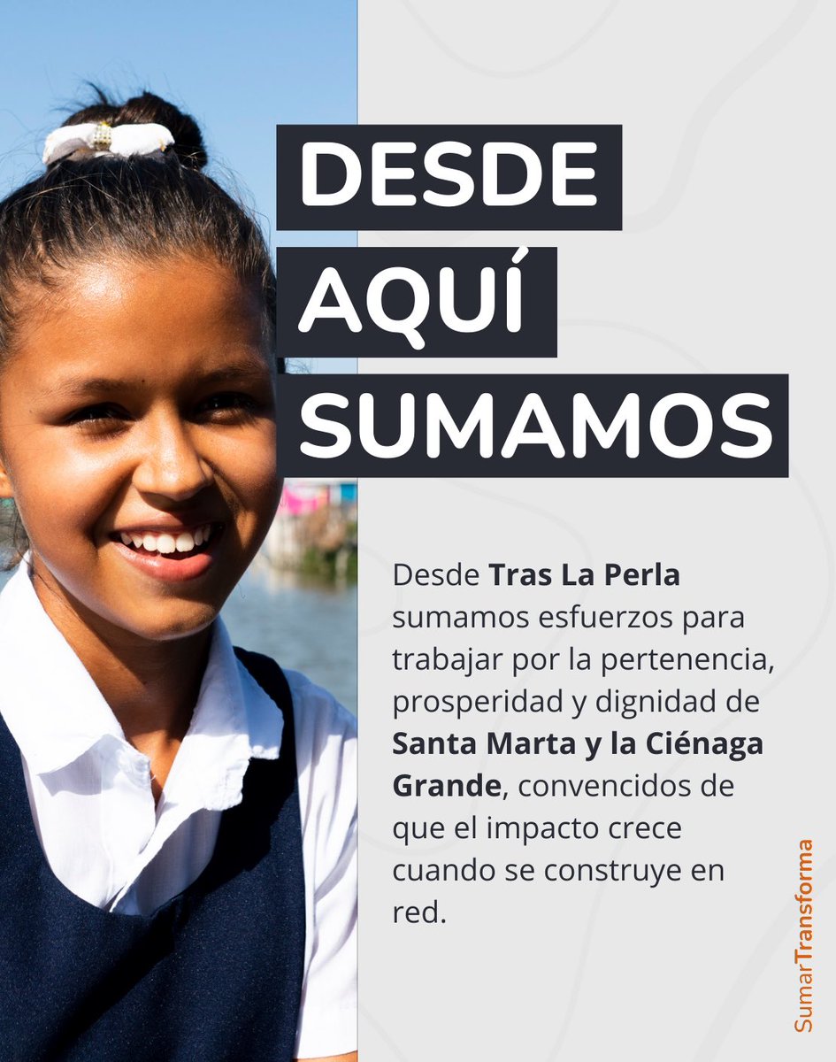 traslaperla's tweet photo. En la AFE estamos convencidos de que Sumar Transforma.💪

Desde Tras La Perla trabajamos #UnidosPorSantaMarta, porque sabemos que el impacto se multiplica cuando construimos en red. 

🤝 Es por eso que somos parte de una comunidad que coopera para transformar a Colombia 🇨🇴 

#SomosAFE #SumarTransforma @AFEColombia