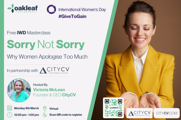 Sorry Not Sorry: Why Women Apologise Too Much
Register Here: us06web.zoom.us/webinar/regist…
#InternationalWomensDay #SorryNotSorry #CareerConfidence #EmpowermentProgramme #DEI #GiveToGain