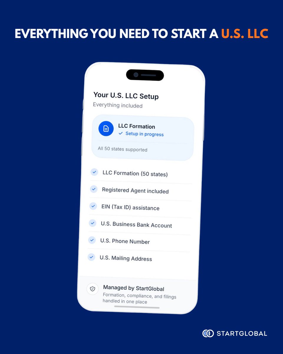 StartGlobalHQ's tweet photo. Everything you need to start a U.S. LLC, all in one place!
#usllc https://t.co/tomKFeJvFj
