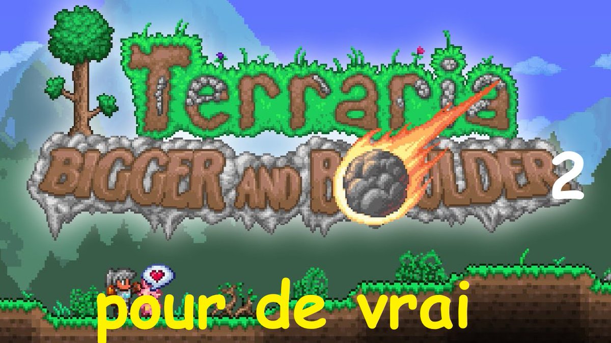Hellow hellow !! Ce soir à 20h (enfin vers 19h30 comme ça j'ai le temps de discuter) on joue à terraria pour de vrai cette fois ci normalement vraiment vrai ok !!