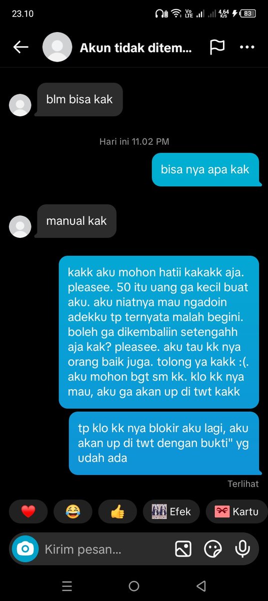 yyisnthere's tweet photo. aku bahkan udh minta baik" utk balikin atleast separuh aja. tp ga ada hati nya trnyta. plss be awaree guysss. akunnya aktif terus https://t.co/hp5O4Qs0lX
