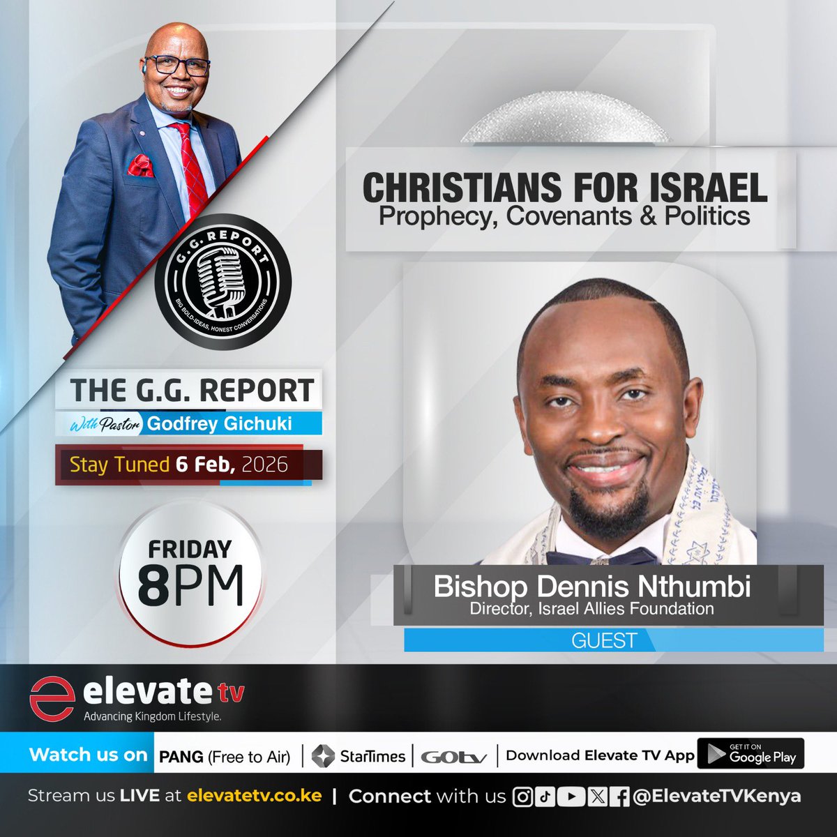 Please tune in for a hard hitting discourse on #Israel EAT time. 6th of Feb 2026.