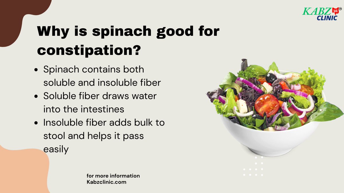 Why is spinach good for constipation?
#constipation #kabzcureclinic #healthsrainbowprivatelimited,    
For more information you can visit our youtube and website. Youtube : youtube.com/@KabzClinic
Website : kabzclinic.com