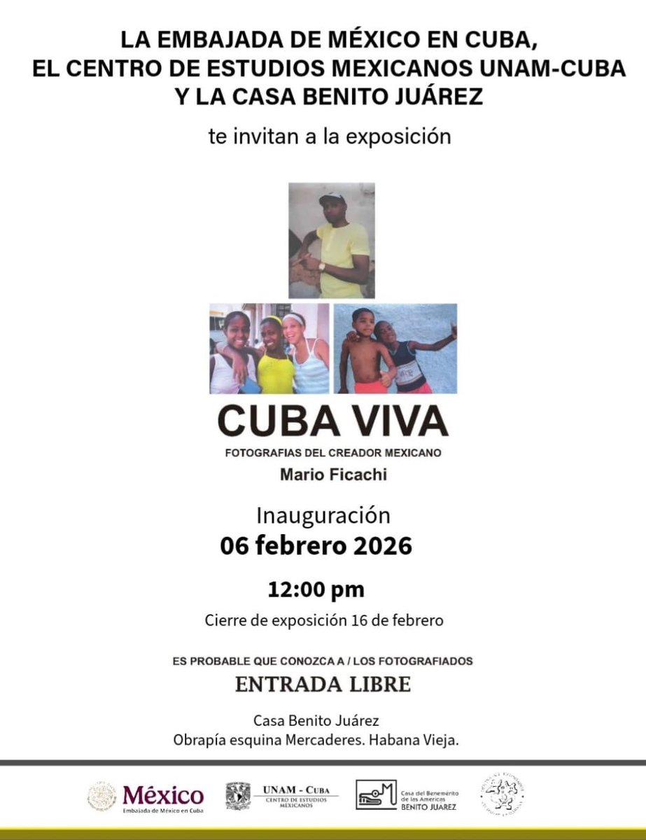 Embajada de México en Cuba tweet media